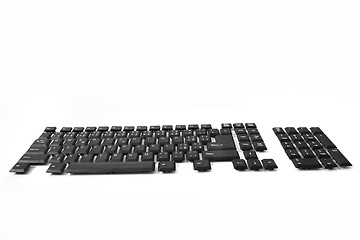 Image showing easy black kyeboard keys