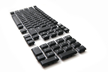 Image showing easy black kyeboard keys