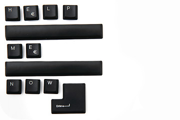 Image showing help me now keyboard keys 