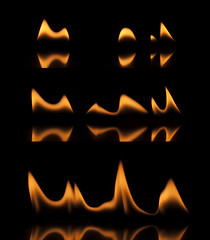 Image showing Fire on a black background