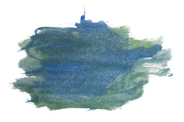 Image showing Spilled paint on paper