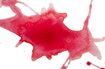 Image showing Spilled paint on paper