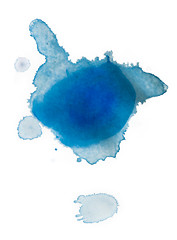 Image showing Spilled paint on paper