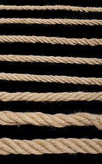 Image showing Close up hemp rope