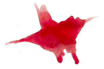 Image showing Spilled paint on paper