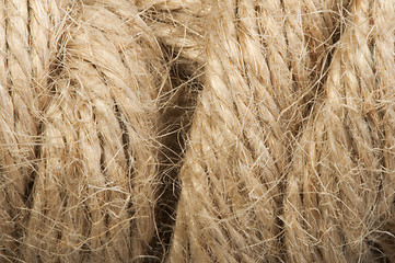 Image showing Close up hemp rope