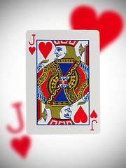 Image showing Playing card, jack of hearts