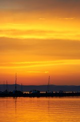 Image showing Beautiful Sunset at the ocean