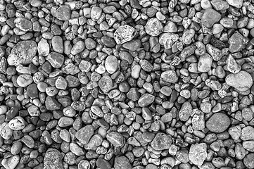 Image showing Pebble stones at the sea