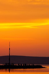 Image showing Beautiful Sunset at the ocean