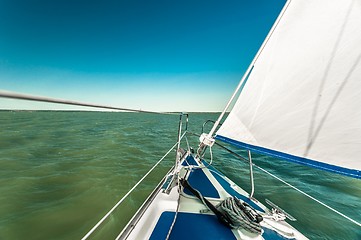 Image showing Sailing boat on the water