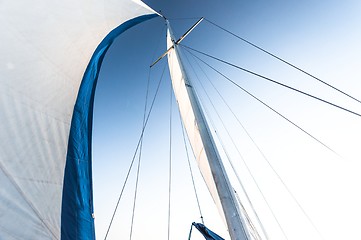 Image showing Sail of a sailing boat