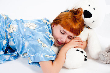 Image showing Sleeping girl