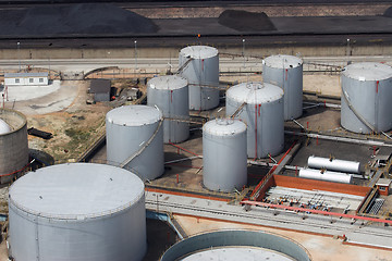 Image showing refinery aerial view