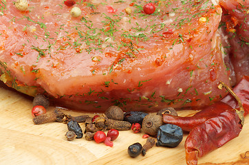 Image showing Marinated Raw Pork