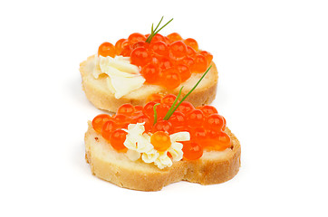 Image showing Red Caviar Snacks