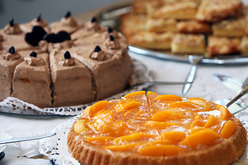 Image showing Dessert buffet at a wedding reception