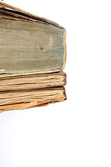 Image showing Old discoloured books