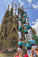 Image showing Castellers Barcelona  2013