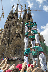 Image showing Castellers Barcelona  2013