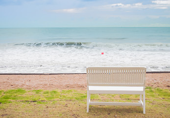 Image showing Bench on The Beach