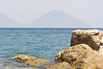 Image showing Brolo beach, Messina, Sicily