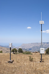 Image showing hydrometeorological station in the mountains