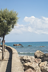 Image showing Brolo beach, Messina, Sicily