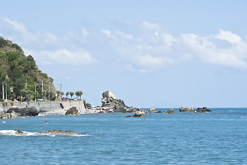 Image showing Brolo beach, Messina, Sicily