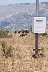 Image showing hydrometeorological station in the mountains