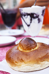 Image showing Sicilian granita and brioche