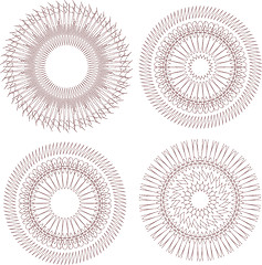 Image showing Guilloche elements for diploma or certificate
