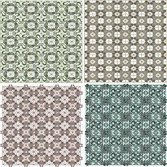 Image showing Morocco Seamless Patterns Background Set