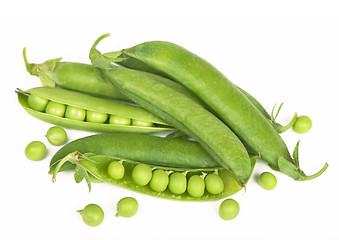 Image showing Green peas in stryuchka