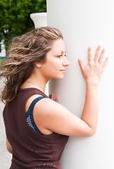 Image showing Girl in city park