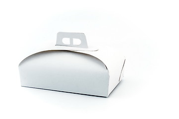 Image showing White paper cake box
