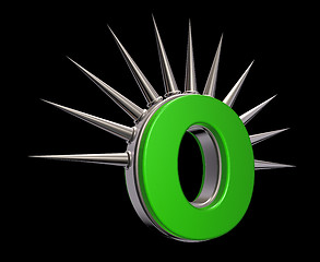 Image showing prickles letter o