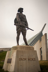 Image showing military iron statue