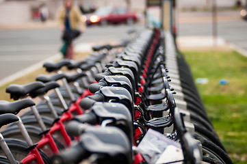 Image showing City bikes for rent