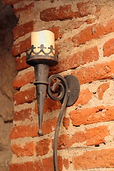 Image showing torch on a wall