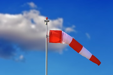 Image showing windsock over blue sky