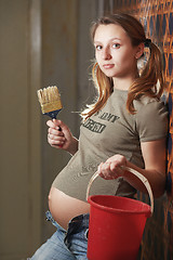 Image showing Pregnant woman builder