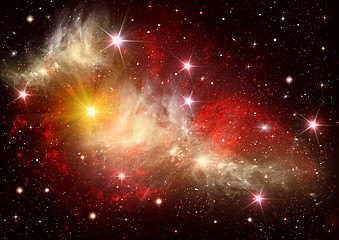 Image showing galaxy in a free space