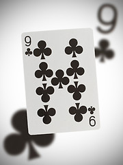 Image showing Playing card, nine