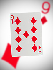 Image showing Playing card, nine