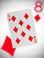 Image showing Playing card, eight