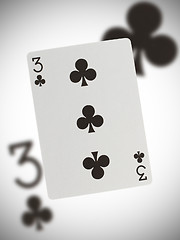 Image showing Playing card, three