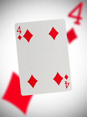 Image showing Playing card, four