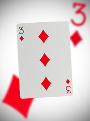 Image showing Playing card, three