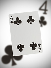 Image showing Playing card, four